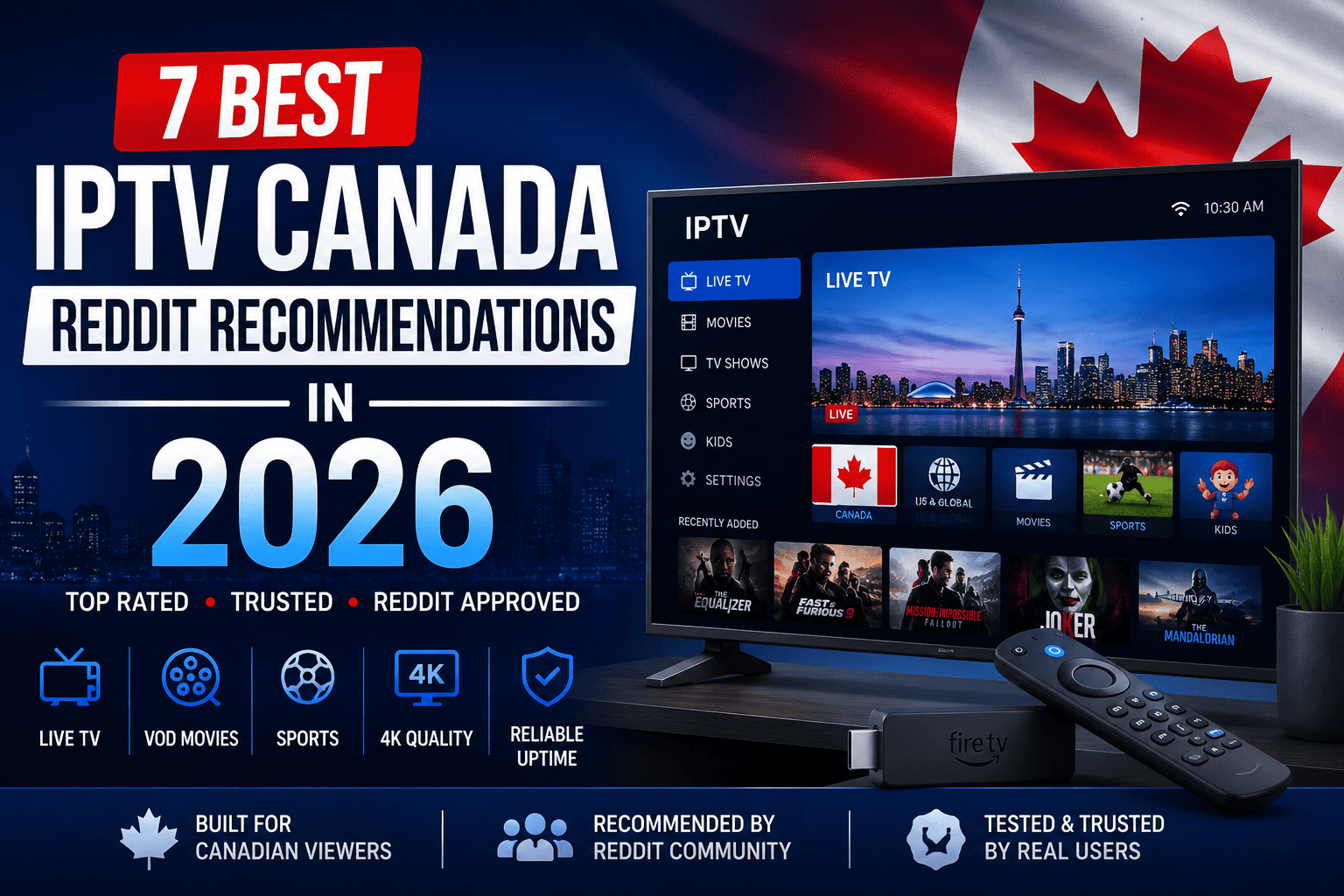 7 best iptv canada reddit recommendations in 2026